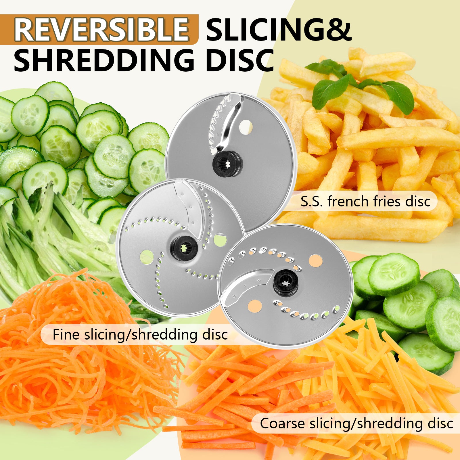 HOWORK 12CUP Food Processor with LED display