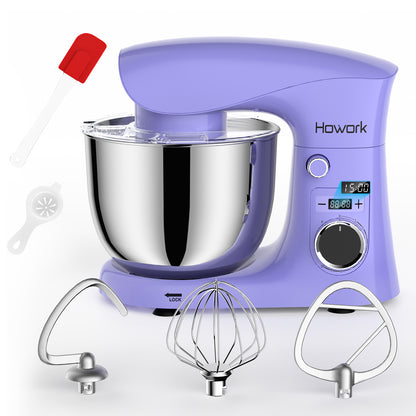 HOWROK 5.5 Quart Tilt-head Stand Mixer with  LED Display