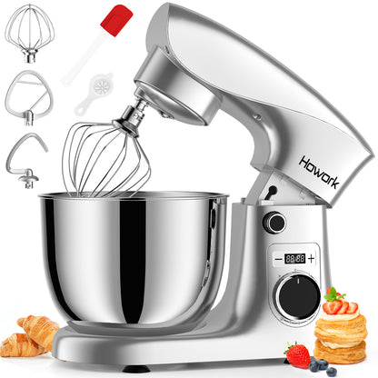 HOWROK 5.5 Quart Tilt-head Stand Mixer with  LED Display