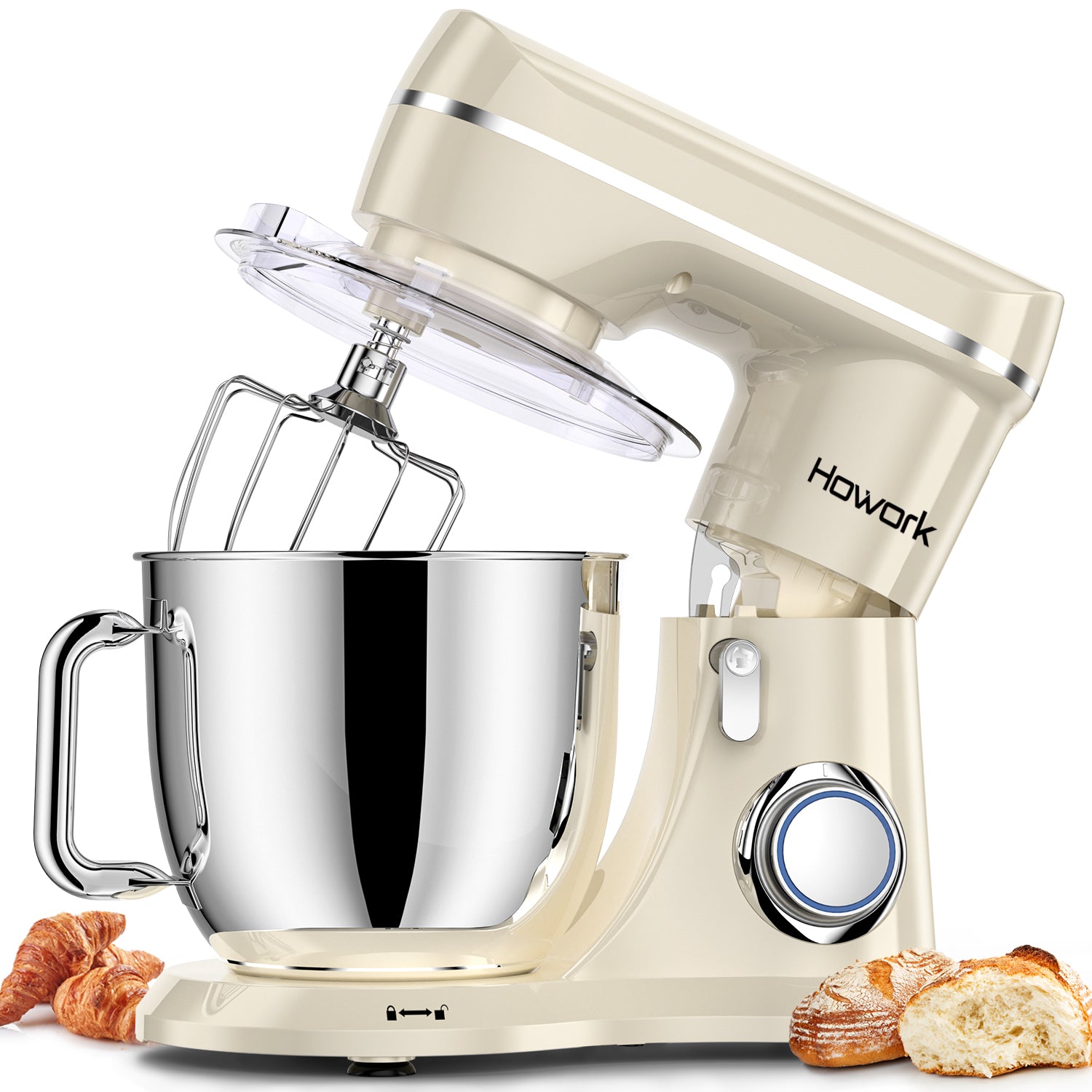 HOWROK 5 Quart Tilt-head Stand Mixer,Electric Food Mixer – 10 Speeds & Pulse