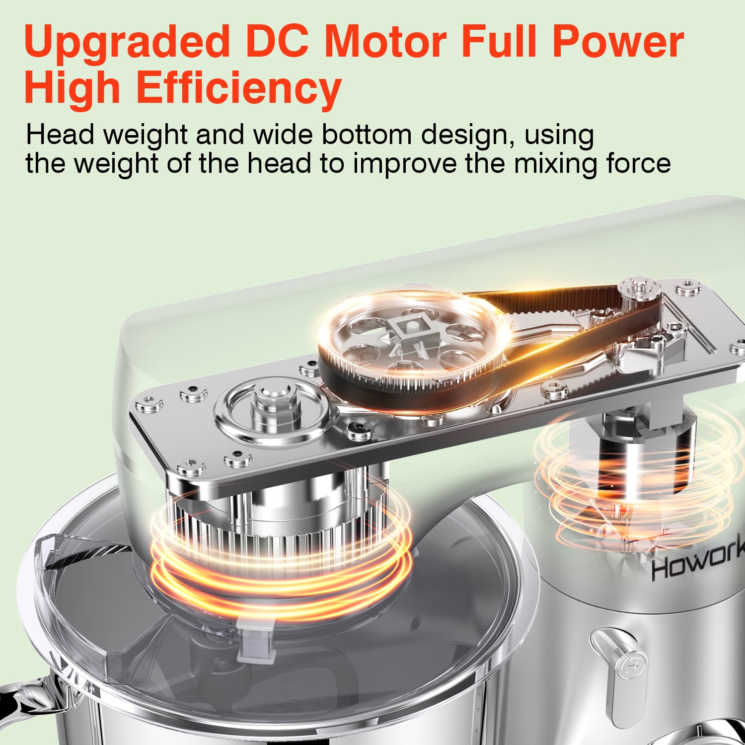 HOWROK 5 Quart Tilt-head Stand Mixer,Electric Food Mixer – 10 Speeds & Pulse